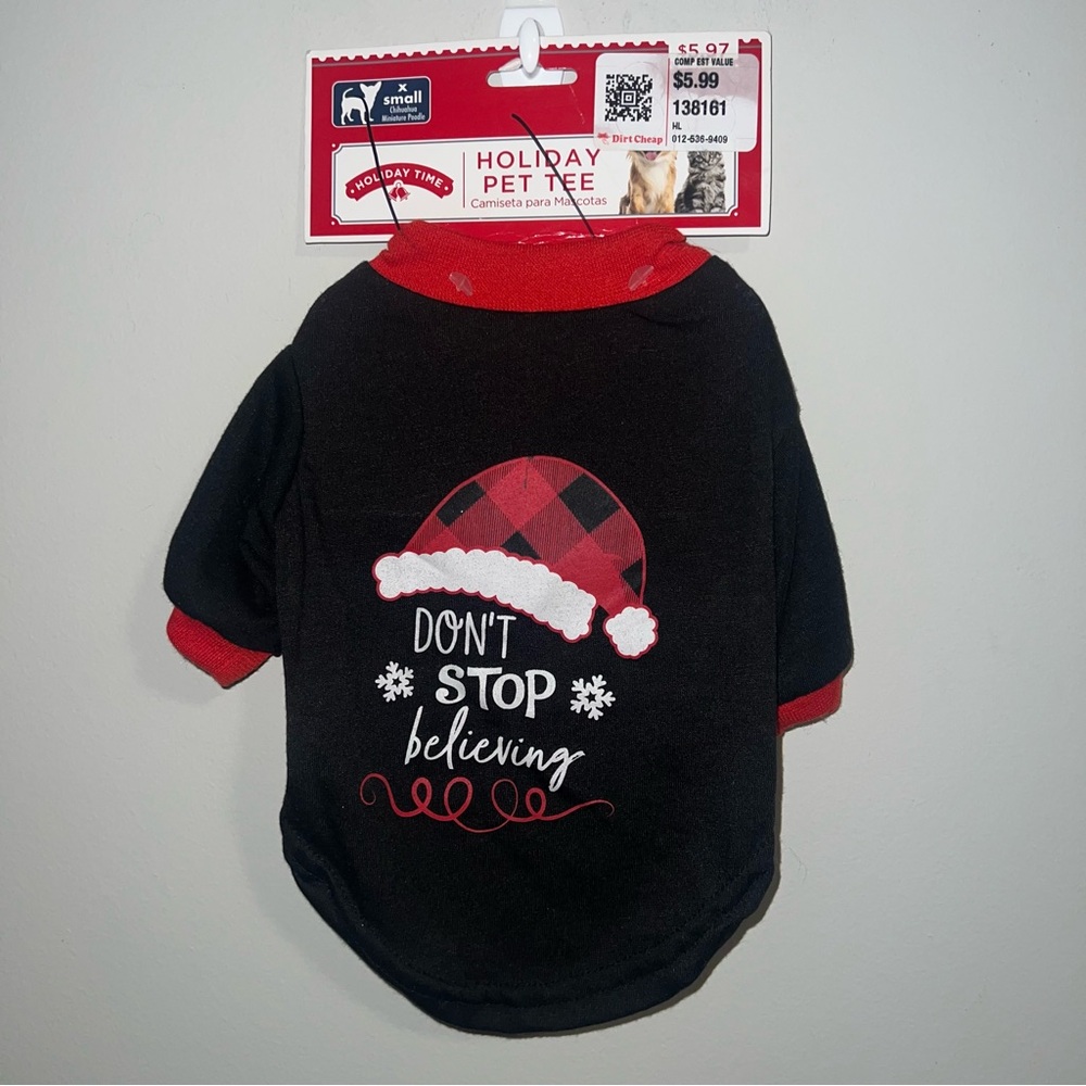 Holiday Time Black and Red Festive Kids Tee